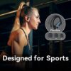 bmani Wireless Earbuds Bluetooth Headphones 48hrs Play Back Sport Earphones with LED Display Over-Ear Buds with Earhooks Built-in Mic Headset for Workout Black - Image 6
