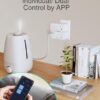 GHome Smart Plug Outlet Extender 15A, WiFi Smart Plugs Compatible with Alexa and Google Home, Smart Surge Protector Outlet with Remote Control and Timer, Dual Sockets, No Hub Required, White, 2 Pack - Image 3