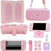 GUTIAL Accessories Bundle for Nintendo Switch Lite - Cute Kawaii NS Lite Accessories kit for Grils Boys Kids with Carrying Case, Cartoon Cover Case, Screen Protector, Stand - Pink - Image 7