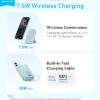 Anker Zolo Magnetic Power Bank, 10,000mAh Wireless Portable Charger with 30W Max Fast Charging, Battery Pack with Built-in USB-C Cable and Adjustable Stand, for iPhone 16/15 Series, AirPods, and More - Image 2