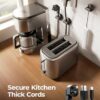 8-Pack Magnetic Cable Clips [1S Snap-On] Cord Holder, LISEN Office Desk Organizers and Accessories with 4 Extra Strong Adhesive Pads, Wire Organizer for Nightstand, Home, Wall, Car, Desktop - Image 4