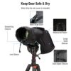 NEEWER Camera Rain Cover, Small Size Durable Nylon Raincoat Compatible with Canon Sony Nikon DSLR Mirrorless Vlog Camera & Lenses Within 200mm, with Sleeves, Drawstrings, Viewing Window, PB003 - Image 7