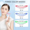Neck Face Beauty Device, Skin Care Face Massage,3 in 1 Facial Massager Sculpting Tool with Thermals, Vibration (White) - Image 2