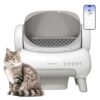 Neakasa M1 Lite Open-Top Self Cleaning Cat Litter Box, Automatic Cat Litter Box with APP Control, Safety Protection, 1 Roll Waste Bag