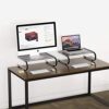 Simple Houseware Mesh Monitor Stand Riser, Black, 2 Pack - Image 3