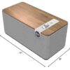 Klipsch The One Plus Premium Bluetooth Speaker System with Two 2.25” Full Range Drivers, 4.5” Woofer, Bluetooth 5.3 with Up to 40 ft. of Distance, Walnut - Image 6