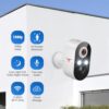 HubFlashy 1080P Outdoor Security Camera Wireless with 2-Way Talk, Battery Powered, Color Night Vision, Suitable for Home Security Indoor/Outdoor, Cloud Storage, Smart AI Motion Detection (2 Pack) - Image 6