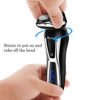 SURKER Electric Shaver Razor Cordless Beard Trimmer for Men Nose Hair Trimmer 3 in 1 Trimmer Grooming Kit Plus 1 Facial Cleansing Brush Waterproof USB Rechargeable Dry Wet - Image 5