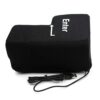 Nurnesy Big Enter Key Enter Button Throw Pillow Funny Office Sleeping Pillow Laptop Computer Lap Desk for Laptop Desk Gadgets Laptop Desk Mens Stress Travel Pillow (black) - Image 6
