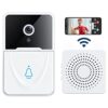 Smart Video Wireless Camera Doorbell, 3 in 1 Doorbell, Surveillance, Video, HD Night Vision Home Smart Security Doorbell Two-Way Calls Camera,Easy Installation APP Control(Don't Support 5g WiFi)