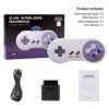 KIWITATA 2 Pack 2.4GHz Wireless Controller for SNES Original Console, Rechargeable Wireless SNES Remote Gamepad Controller for SNES Super Entertainment System Console-7 Pin Connector - Image 8