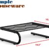 Simple Houseware Mesh Monitor Stand Riser, Black, 2 Pack - Image 4