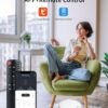 Robot Vacuum and Mop Combo, 2 in 1 Mopping Robot Vacuum Cleaner with Schedule, Wi-Fi/Voice/App, Strong Suction, Ease of Use, Self-Charging Robotic Vacuum, Slim, Ideal for Hard Floor, Pet Hair, Carpet - Image 3