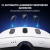 2 Pack Camera Lens Protector and 1 Build-in Lens Cover for Oculus Meta Quest 3 Accessories, Alloy Frame, 9H Hardness Tempered Glass, Anti-Scratch, High Definition, Case Friendly, Black - Image 5