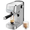 CASABREWS 3700 Essential Espresso Machine 20 Bar, Stainless Steel Cappuccino & Latte Machine with Steam Frother for Home, 49oz Water Tank, Silver
