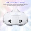 Qoosea for Meta Quest 3S Cover with 4 Joystick Caps & Camera Lens Cover for Oculus Quest 3S TPU Protector Shell for Meta Quest 3S Accessories for Oculus Quest 3 Accessories - Image 4