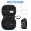 BOVKE Carrying Case for Noxgear 39g Wearable Waterproof Bluetooth Speaker, Magnetic Clip-On Wireless Portable Mini Bluetooth Speakers Holder, Mesh Pocket for Charging Cables, Black+Blue - Image 2