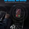 BASERY Radio FM Transmitter Bluetooth5.0, Multifunctional Handsfree Car Kit Adapter with iPhone & Android Cellphone Charger Type C Cable, TF Card, USB Flash Disk MP3 Player for Car (Black) - Image 9