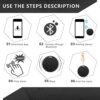 Konohan 6 Pack Key Finder Portable GPS Tracking Mobile Tracking Smart Anti Loss Device Waterproof Locator Finders Tracker Device for Dog Pet Cat Wallet Keychain Luggage, Alarm Reminder, App Control - Image 3