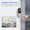 HopeFlex 1080P Smart Wireless Video Doorbell Camera with Chime, AI Human Detection, 2.4G WiFi, Two-Way Talk, Battery Rechargeable, Night Vision, Real-Time Alerts, Cloud Storage, Weather-Resistant - Image 5
