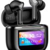 Wireless Earbuds Bluetooth 5.3 Headphones with Touch Screen 50H Playtime Deep Bass Stereo Ear Buds with Mic IPX7 Waterproof in Ear Earphones for Pad Tablet Android/iOS Phones Gifts for Women Men