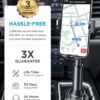 LISEN Cup Phone Holder for Car No Shaking Car Phone Holder Mount, 360° Adjustable Car Accessories for Women Trucks SUVs Golf, Compatible with iPhone 16e 16 15 14 13 Plus Pro Max Samsung S25 All 4-7'' - Image 7