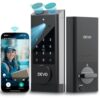 Devo G1 Video Smart Lock with Camera&Doorbell,6-in-1 Keyless Entry Door Lock with App Remote,Fingerprint ID,Auto Locks,Built-in Wi-Fi Smart Deadbolt for Front Door,Easy Install,Waterproof,BHMA Grade 3