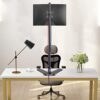 Single Monitor Mount, Extra Long Monitor Stand, 47 inch Pole Black Stand, Monitor Desk Mount, Single Desk Mount Stand, Computer Screen Mount, VESA Computer Desk Mount, Single Monitor Arm Stand - Image 7