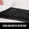GORILLA GRIP Silky Gel Memory Foam Wrist Rest for Computer Keyboard, Mouse, Ergonomic Design for Typing Pain Relief, Desk Pads Support Hand and Arm, Mousepad Rests, Stain Resistant, 2 Piece Pad, Black - Image 9