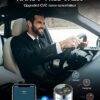 FM Transmitter for Bluetooth 5.3, [All-Metal] PD 30W & QC3.0 18W Fast Car Charger, Wireless FM Radio Kit Bluetooth Car Adapter, Noise Cancelling Hands-Free Call, Blue Light - Silver - Image 5