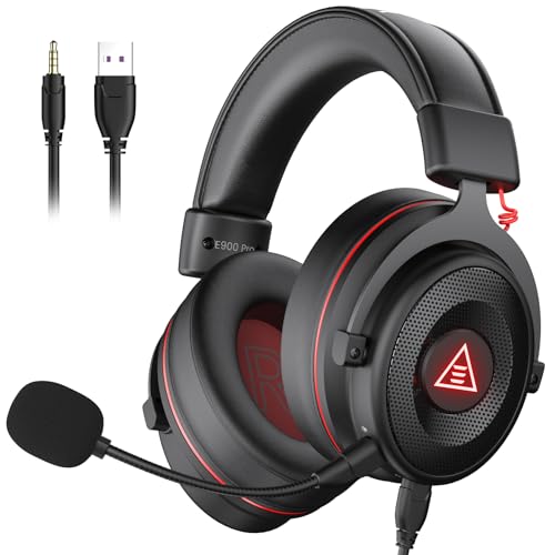 Fnatic React Gaming Headset for Esports with 53mm Drivers, Metal Frame, Precise Stereo Sound, Broadcaster Detachable Microphone, 3.5mm Jack [PC, PS4, PS5, Xbox ONE, Xbox Series X] [PlayStation_4]