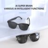 YQJYBD Hy-C8 Pro Multifunctional AI Bluetooth Smart Glasses, Wireless Headphones for Music & Calls, Supports 75 Languages, White - Image 5