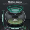 SEVENKA 2 Mini Speakers, 3W Portable Small Speaker with Strap, Water Resistant, Wireless Stereo Pairing, Rechargeable Metal Mini Bluetooth Speakers for Phone, Tablet, PC, Camping, Hiking - Image 2