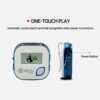 GOLFBUDDY Voice 2S+ Talking GPS Rangefinder, Clip on Hat Golf Navigation, Slope Mode on/Off, 18 Hours Battery Life, Shot Distance Measurement, Preloaded with 40,000 Courses Worldwide (Blue) - Image 6