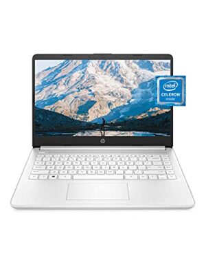 HP Stream 14" HD BrightView Laptop, Intel Celeron N4120 Processor, 16GB RAM, 64GB SSD, Intel UHD Graphics, 720p Webcam, WiFi, HDMI, Win 11 S, Silver (Renewed)