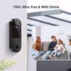 BoldFlex 1080P Wireless Video Doorbell Camera, Night Vision, Intelligent AI Detection, Two-Way Audio, 2.4GHz Wi-Fi Support, Chime Included, Battery Powered, Cloud Storage (Sold Seperately) - Image 5