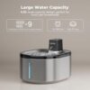 Smartoo Wireless Cat Water Fountain Stainless Steel, 152oz/4.5L Cat Fountain Battery Operated, Cordless Pet Water Fountain for Cats & Dogs with Motion Sensor, Ultra Quiet Pump, 6 Filters - Image 6