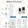 eufy Security Smart Lock C210, Keyless Entry Door Lock for Front Door, Built-in WiFi Deadbolt, No Bridge Required, Easy Installation, Touchscreen Keypad, App Remote Control, 4 AA Batteries, Nickel - Image 5