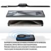 sunpolin Portable Charger Power Bank 10000mAh, Fast Charging Battery Pack with Built-in Cables, Compatible with iPhone, Samsung, Android, Apple Watch, AirPods, Magnetic Wireless Charging Black - Image 2