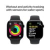 Apple Watch Series 10 [GPS 46mm case] Smartwatch with Jet Black Aluminium Case with Black Sport Band - M/L. Fitness Tracker, ECG App, Always-On Retina Display, Water Resistant - Image 5