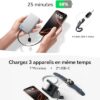 INIU Magnetic Portable Charger, Ultra Slim Qi2 Certified 10000mAh 30W Fast Charging Power Bank, Wireless Battery Pack with Foldable Stand, Phone Charger Only for iPhone 16/15/14/13/12 Series, White - Image 4