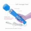 CHARMING 10 Speeds Wired Powerful Handheld Electric Back Massager with Strong Vibration, Personal Therapy Magic Massager for Sports Recovery, Muscle Aches, Body Pain-Blue - Image 3