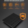 Trail Camera Solar Panel, WingHome 5000mAh Built-in Battery, 12V/1A & 6V/1.5A Output, IP66 Waterproof, High-Efficiency Power Durable Solar Charger Supply for Outdoor Wildlife Monitoring - Image 5