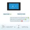 MoesGo Programmable WiFi Smart Thermostat for Home, No C-Wire Required by C-Wire Adapter, with Zone Remote Sensor, Remote Control Tuya/Smart Life, Compatible with Alexa and Google Assistant, 24VAC - Image 2
