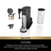 Ninja Pod & Grounds Specialty Single-Serve Coffee Maker, K-Cup Pod Compatible, Brews Grounds, Compact Design, Built-In Milk Frother, 56-oz. Reservoir, 6-oz. Cup to 24-oz. Mug Sizes, Black, PB051 - Image 7