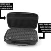 CASEMATIX Mixer Audio Case Compatible with Yamaha Mixer Mg06X, Yamaha AG03MK2 Mixer, MG06 Audio Interface or AG03 Streaming Mixer with Accessories - Includes Shoulder Strap and Travel Case Only - Image 3