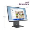 Lenovo ThinkCentre All-in-One Desktop Computer, 24" FHD IPS Display, 5-core Intel U300 Processor, 32GB DDR5, 1TB SSD, Wi-Fi 6, USB-C, HDMI in&Out, Wired KB&Mouse, Windows 11 Pro - Image 6