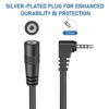 YQMAJIM 2.5mm Dash Cam Rear Camera Extension Cable, (25Ft Thicker) Backup Camera Extension Cord,Reverse Camera Adapter Extension Wire.Mirror Cam Rear View Camera Extension Cable Fits 4Pin&5Pin Dashcam - Image 2