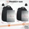 SDYSM Camera Bag Backpack Professional for DSLR SLR Mirrorless Camera Waterproof Laptop Back Pack 15.6 Inch with Rain Cover Anti Theft Travel Case Large Capacity Photography Backpack Black - Image 7