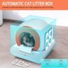 Self-Cleaning Cat Litter Box, New Model Anti-Pinch Automatic Box for Multiple Cats, Safety Large Cat Litter Box, WiFi-2.4G/APP Control, Smart Health Monitor, Easy Clean (Orange) - Image 8